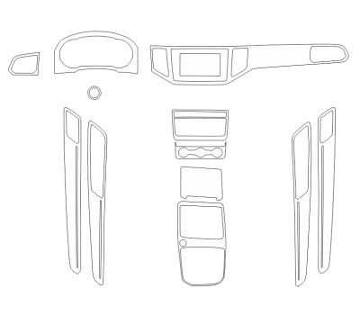 Комплект викрійок для салону VOLKSWAGEN GOLF SPORTSVAN 2018