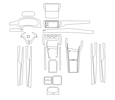 Комплект викрійок для салону VOLKSWAGEN PASSAT 2019