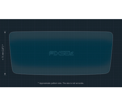 Защитное стекло Pixsel для заднего климат-контроля ZEEKR 001 - 7.1“ 2024 - (гибридное мат)