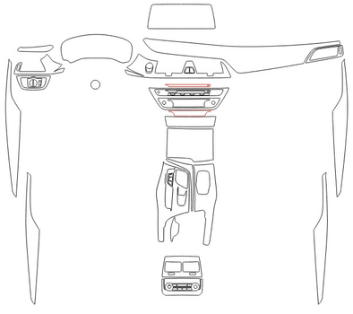 Викрійка для салону BMW 6 GT 2018
