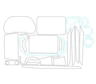 Комплект викрійок для салону CHEVROLET TAHOE 2021