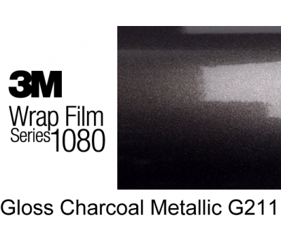 3M 1080 G 211 Gloss Сharcoal Metallic 1.524 m