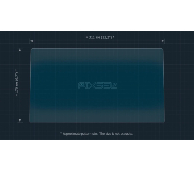 Защитное стекло Pixsel на монитор MAN TGE 14“ 2023 - (гибридное глянец)