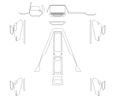 Викрійка для салону VOLKSWAGEN ID4 X 2023 -