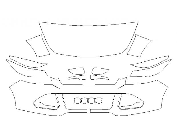 Ford Kuga 2013 Внедорожник Стандартный набор частично LLumar Platinum
