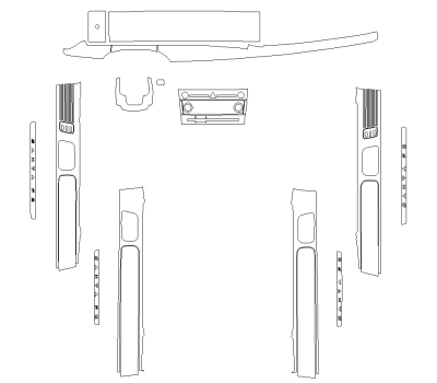 Комплект викрійок для салону HYUNDAI SANTA FE 2024 -