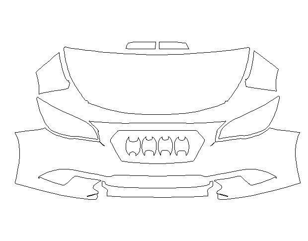 Subaru Legacy 2015 Седан Стандартный набор частично LLumar