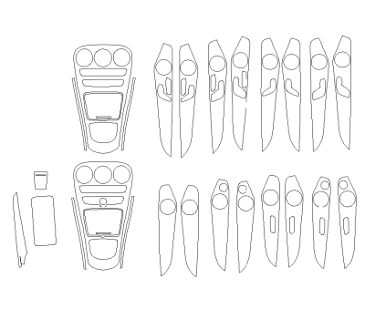 Комплект викрійок для салону MERCEDES-BENZ C-CLASS SEDAN 2019