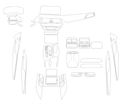 Комплект викрійок для салону BMW 5 Sedan 2023 -