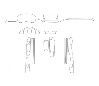 Комплект викрійок для салону NISSAN ALTIMA XL UPPER 2019