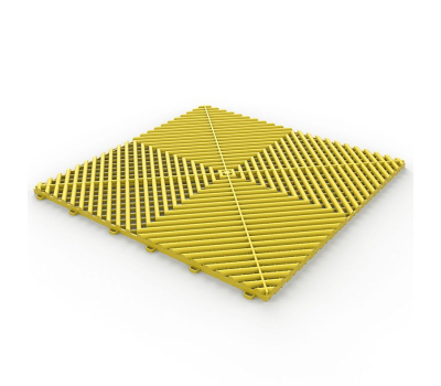 Floor Tile Vented Water Yellow - Желтая решетка модульного пола
