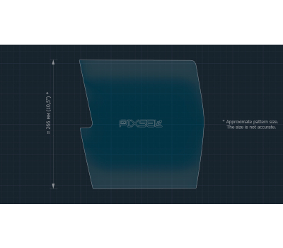 Защитное стекло Pixsel на монитор RENAULT MEGANE E-TECH ELECTRIC - 14.6“ 2022 - (гибридное глянец)