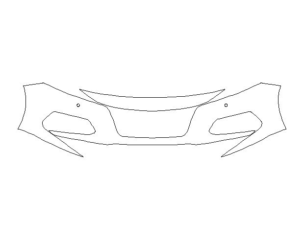 Honda Accord Sport 2018 Седан Передний бампер Hexis