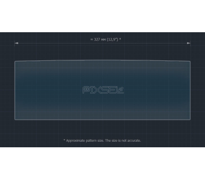 Защитное стекло Pixsel на монитор PORSCHE PANAMERA - 13.6“ 2017 - 2023 (гибридное мат)