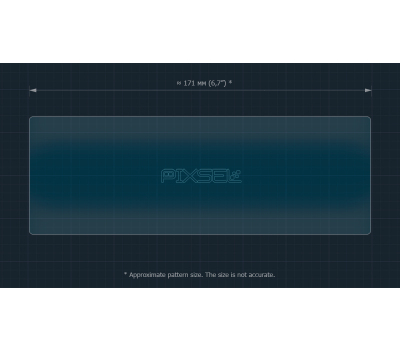 Защитное стекло Pixsel для заднего климат-контроля NIO EC7 - 7.1“ 2023 - (гибридное глянец)