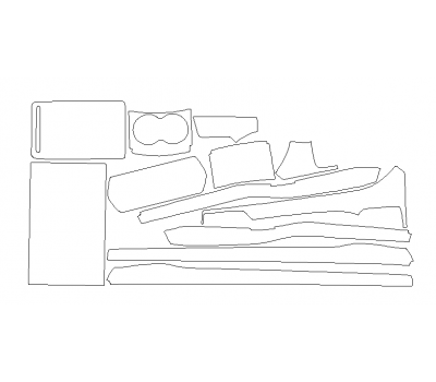 Комплект викрійок для салону TESLA MODEL X 2018