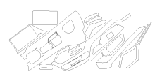 Комплект выкроек для салона TOYOTA IZOA 2018  /assets/images/items/5895/0433808001672823282.png
