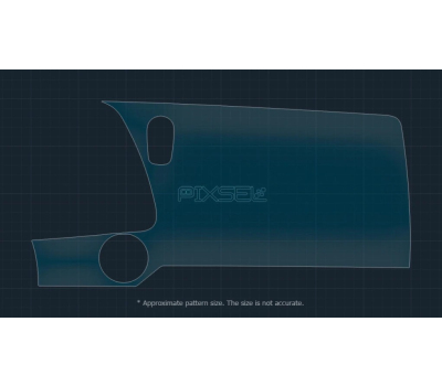 Захисне скло Pixsel на монітор CHEVROLET CORVETTE 15.8“ 2019 - (гібридне мат)
