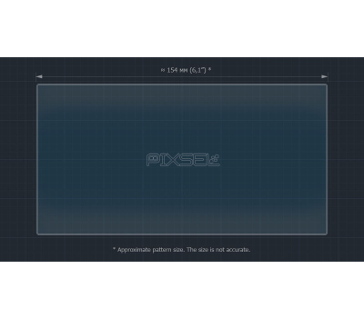 Защитное стекло Pixsel на монитор NISSAN QASHQAI - 6.8“ 2017 - 2021 (гибридное глянец)
