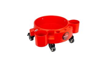 MaxShine Rolling Bucket Dolly Red - Тележка для ведра на колесах с органайзером
