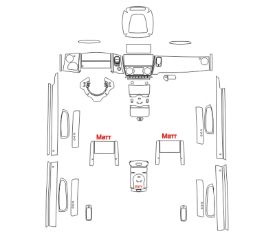 Комплект викрійок для салону ROLLS-ROYCE GHOST 2018