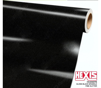 Hexis HX20NEPB Skintac Black Glitter Gloss 1.524 m