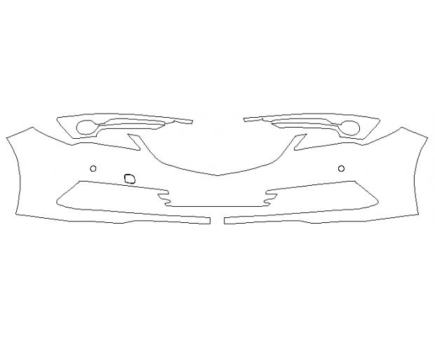 Acura TLX 2015 Седан Передній бампер Hexis