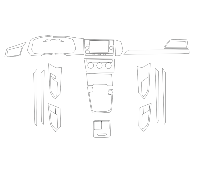 Комплект викрійок для салону VOLKSWAGEN SAGITAR 2019