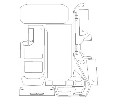Комплект викрійок для салону TOYOTA LAND CRUISER (US) 2025 -