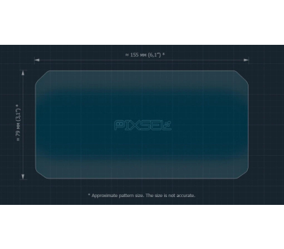 Защитное стекло Pixsel на спидометр мотоцикла CFMOTO 700MT 2023+ 6.8“ (гибридное глянец)