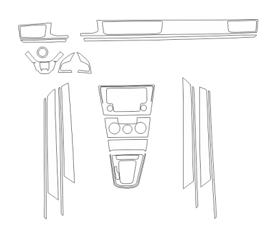 Комплект викрійок для салону VOLKSWAGEN C-TREK 2017