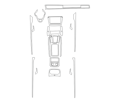Комплект викрійок для салону VOLKSWAGEN PASSAT 2017-2018