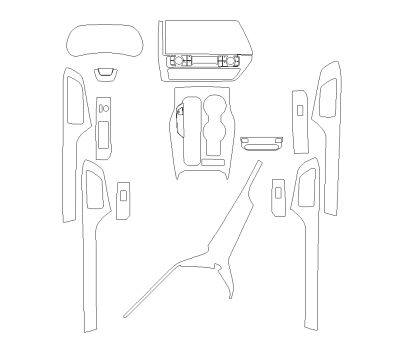 Викрійка для салону TOYOTA HIGHLANDER 2023