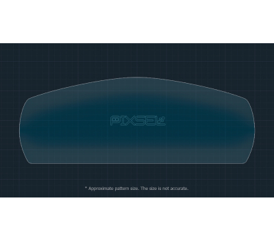 Защитное стекло Pixsel на приборную панель MAZDA CX-90 - 12“ 2023 - (гибридное глянец)