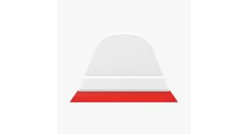 FOSHIO Squeegee With Replaceable PU Blade - Белая выгонка с полиуретаном