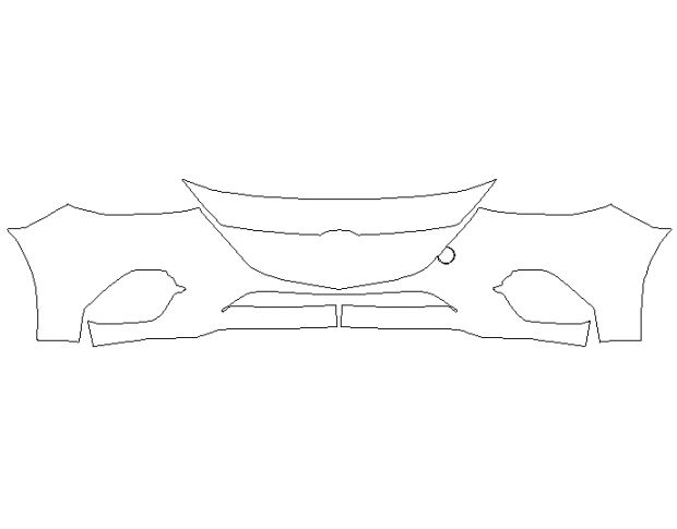 Mazda 3 Sport 2014 Седан Передний бампер LLumar Platinum