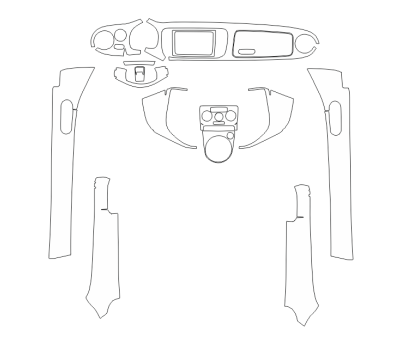 Комплект викрійок для салону VOLKSWAGEN BEETLE 2017