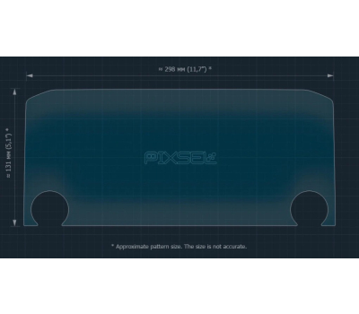 Захисне скло Pixsel на монітор MITSUBISHI OUTLANDER 12.8“ 2022 - 2024 (гібридне мат)