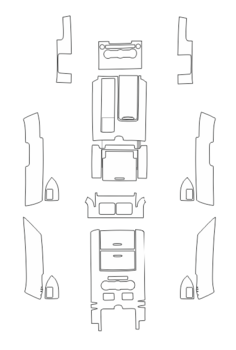 Комплект викрійок для салону LAND ROVER RANGE ROVER 2017-2018