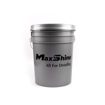 MaxShine Detailing Bucket with Gamma Lid - Ведро для мойки и полировки серое, с крышкой, 20 L