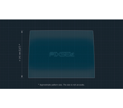 Защитное стекло Pixsel на монитор RENAULT CLIO - 9.6“ 2019 - 2023 (гибридное глянец)