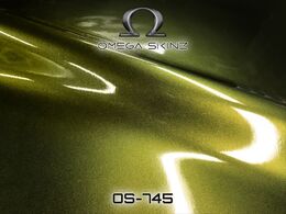 Omega Skinz OS-745 Toxic Swamp - Золотисто-зелена глянцева металік плівка 1.524 m