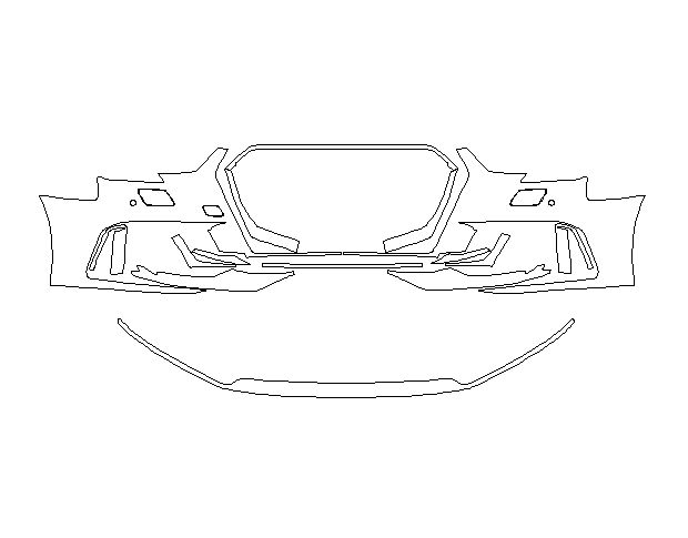 Audi RS3 2017 Седан Передний бампер LLumar