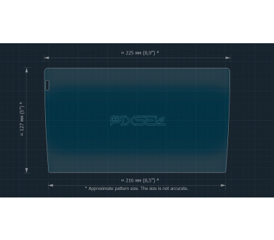Защитное стекло Pixsel на монитор TEYES CC3 2K - 9“ (гибридное глянец)