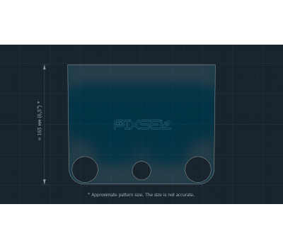 Защитное стекло Pixsel на монитор NETA U Pro 400 - 6.5“ 2022 - (гибридное глянец)