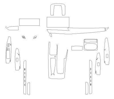 Комплект викрійок для салону TOYOTA CAMRY 2025 -