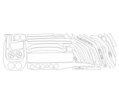 Комплект викрійок для салону MERCEDES-BENZ MAYBACH WITH 5 SEATS 2018