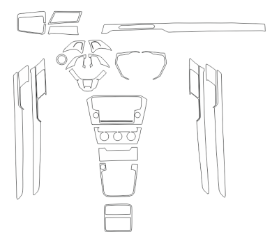 Комплект викрійок для салону VOLKSWAGEN MAGOTAN 2017