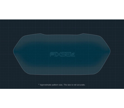 Захисне скло Pixsel на спідометр мотоцикла BAJAJ PULSAR NS400Z/N250/F250 2024+ 8.9“ (гібридне глянець)