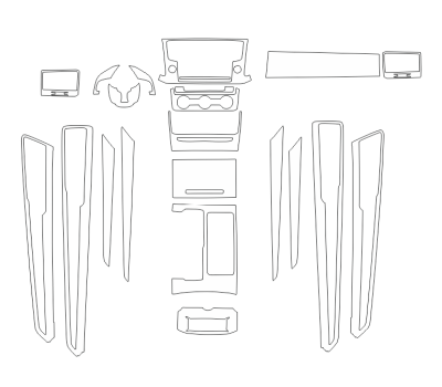 Комплект викрійок для салону VOLKSWAGEN TERAMONT 2017-2018
